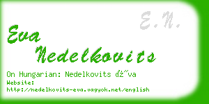 eva nedelkovits business card